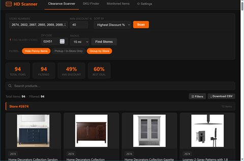 Home Depot Scanner