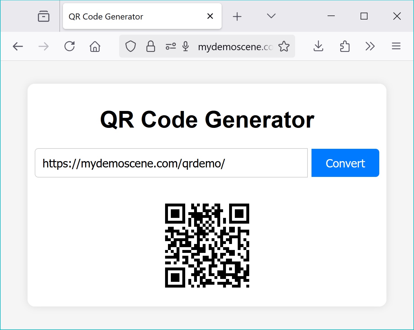 QR demo