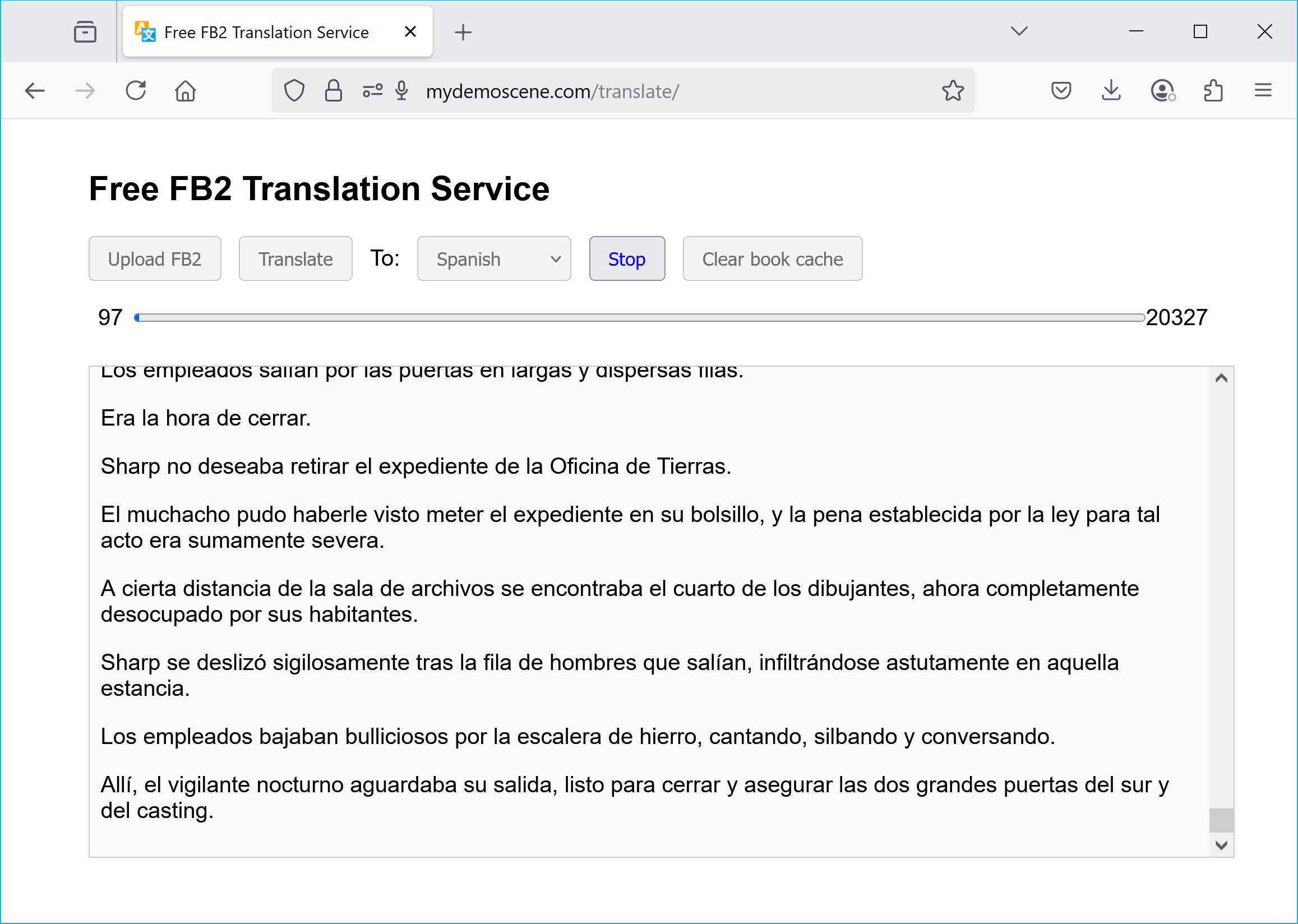 Translate demo